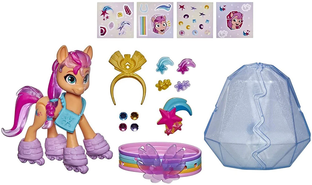 Hasbro My Little Pony figūrėlė Sunny Starscout Crystal Adventure aksesuarai ZA5476