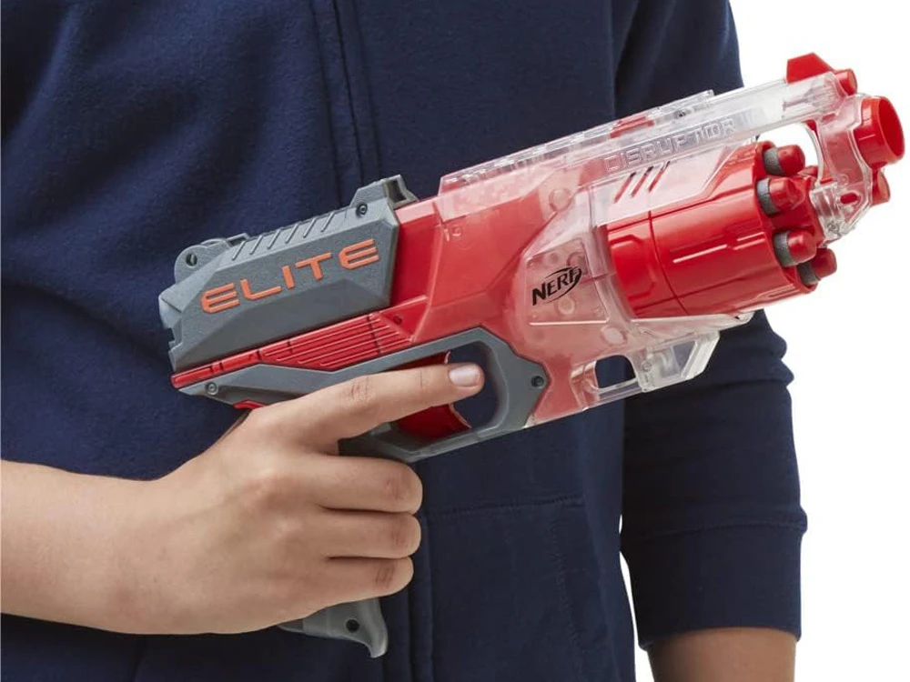 Hasbro NERF Disruptor pistoletas, veikimo nuotolis 27 m + 6 putplasčio kulkos ZA6188