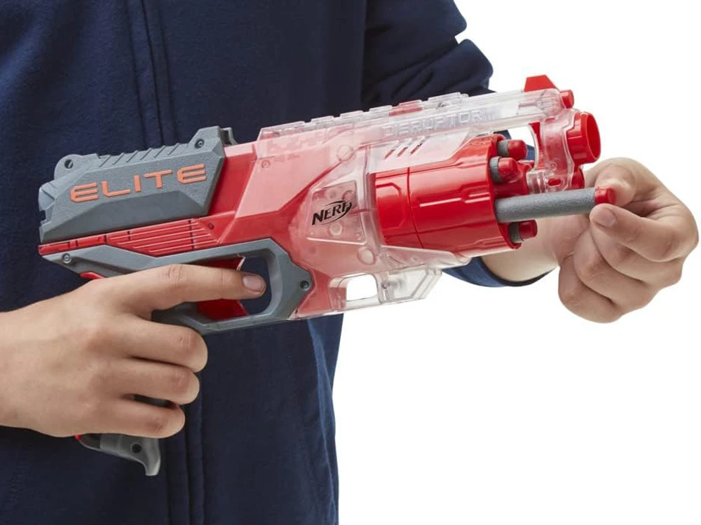 Hasbro NERF Disruptor pistoletas, veikimo nuotolis 27 m + 6 putplasčio kulkos ZA6188