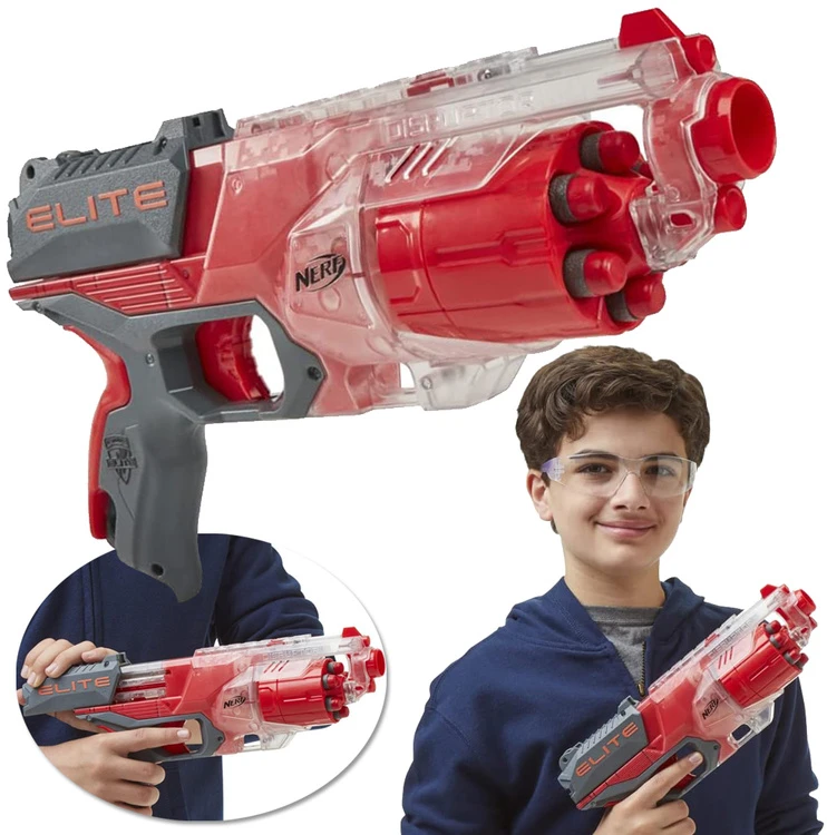 Hasbro NERF Disruptor pistoletas, veikimo nuotolis 27 m + 6 putplasčio kulkos ZA6188