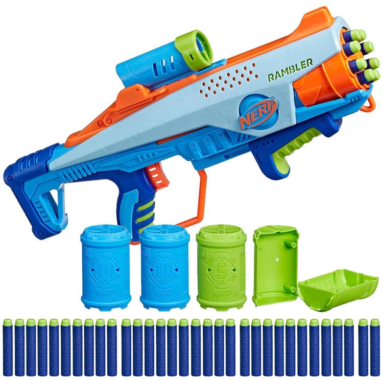 Hasbro Nerf blaster Elite JR Rookie Pack 32 šovinių paleidimo įrenginys ZA5180