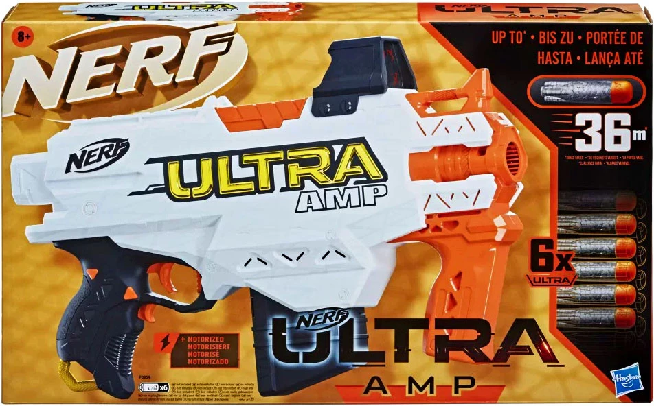 „Nerf Ultra AMP Launcher + 6“ putplasčio kasetės
