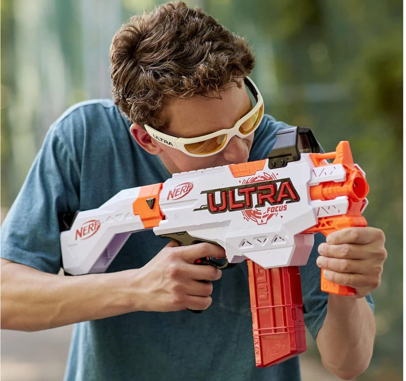 Hasbro Nerf Ultra Focus Big Gun rinkinys + ZA5182 putų polistirolo kulkos