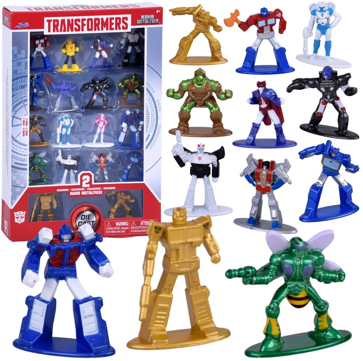 Hasbro JADA Transformers Nano Metalfigs 18 figūrėlių rinkinys 33784