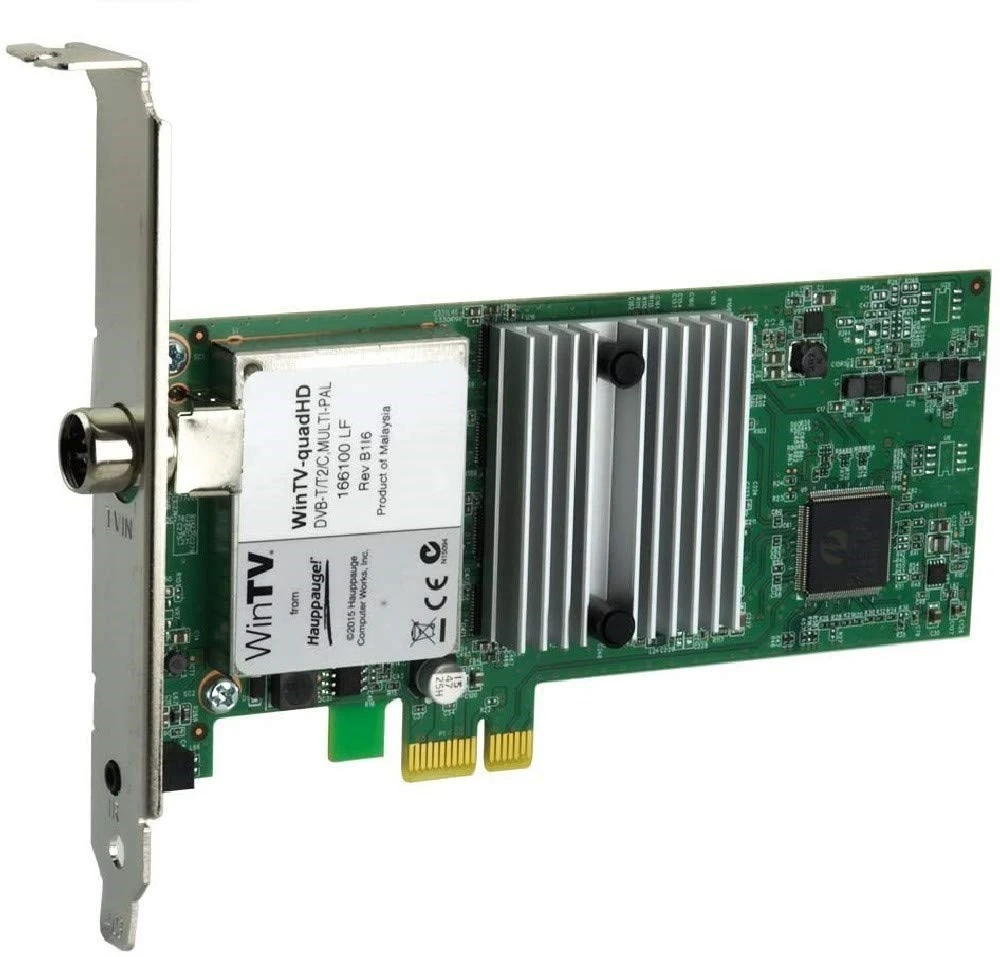 „Hauppauge WinTV quadHD“ vaizdo įrašymo įrenginys su DVB-C, DVB-T, DVB-T2 PCI Express jungtimi