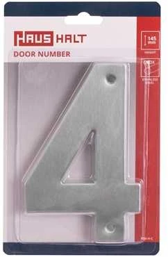 Haushalt Numeris "4", nerūdijančio plieno, 145 mm