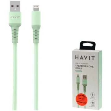 Havit CB6290 – A tipo USB ir „Lightning“ kabelis, 1.5 m žalios spalvos