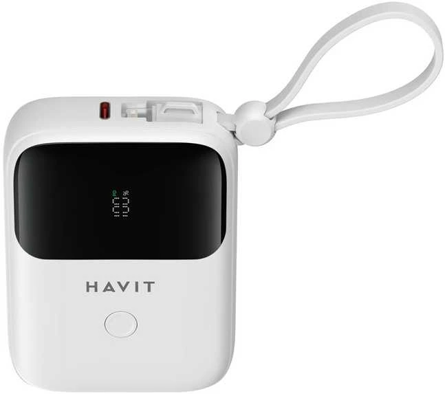 Havit PB5215 - 10000mAh išorinė baterija, balta
