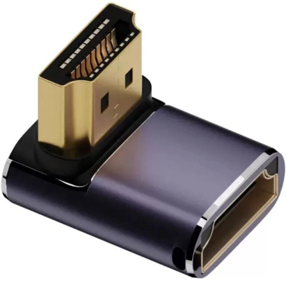 HDMI adapterių rinkinys 4smarts 8K 4 vnt. – aukštyn, žemyn, šoninis, kabelio jungtis, pilkas