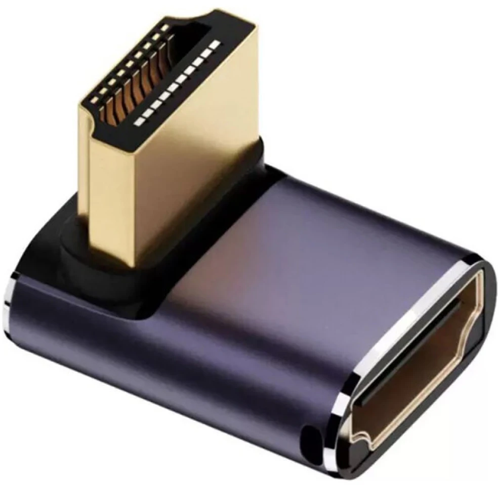 HDMI adapterių rinkinys 4smarts 8K 4 vnt. – aukštyn, žemyn, šoninis, kabelio jungtis, pilkas