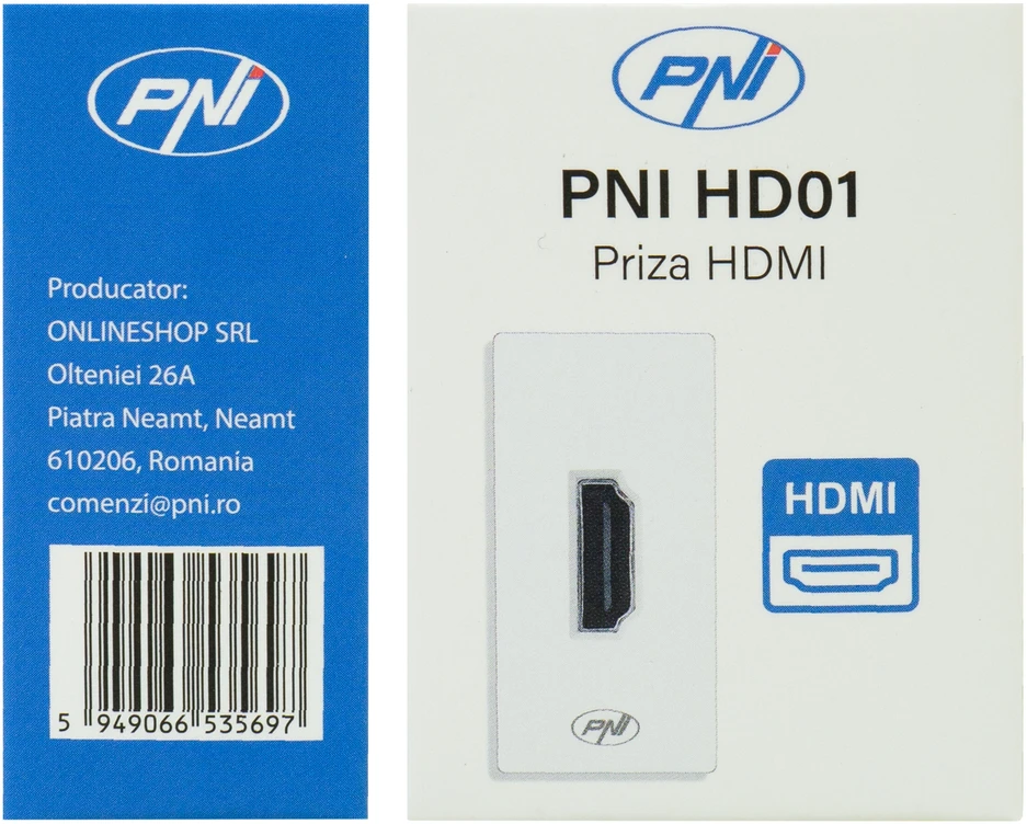 HDMI lizdas PNI HD01 modulinis, įmontuojamas