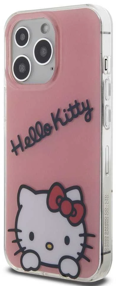 Hello Kitty IML Daydreaming Logo dėklas telefonui Apple iPhone 13 Pro rožinės spalvos