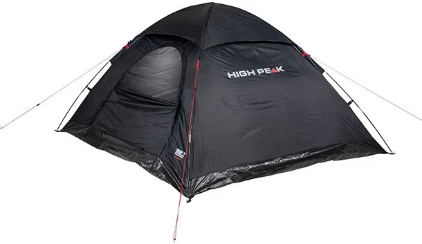 Keturių asmenų juoda palapinė High Peak Monodome XL