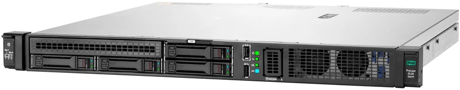 Serveris Hewlett Packard (HP) HPE ProLiant DL20 Gen11 | E-2436 | 32GB | 2x480GB SSD | VROC | NoOS | 4x2.5" HP 1U| 800W