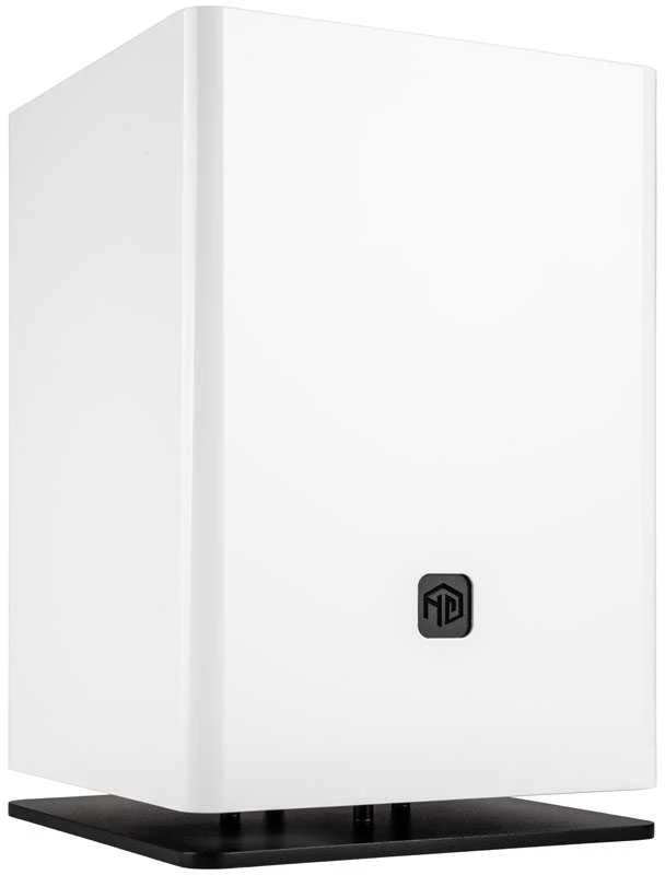 HGC Osmi 3.1 Aliuminio Mini-ITX kompiuterio korpusas – baltos spalvos