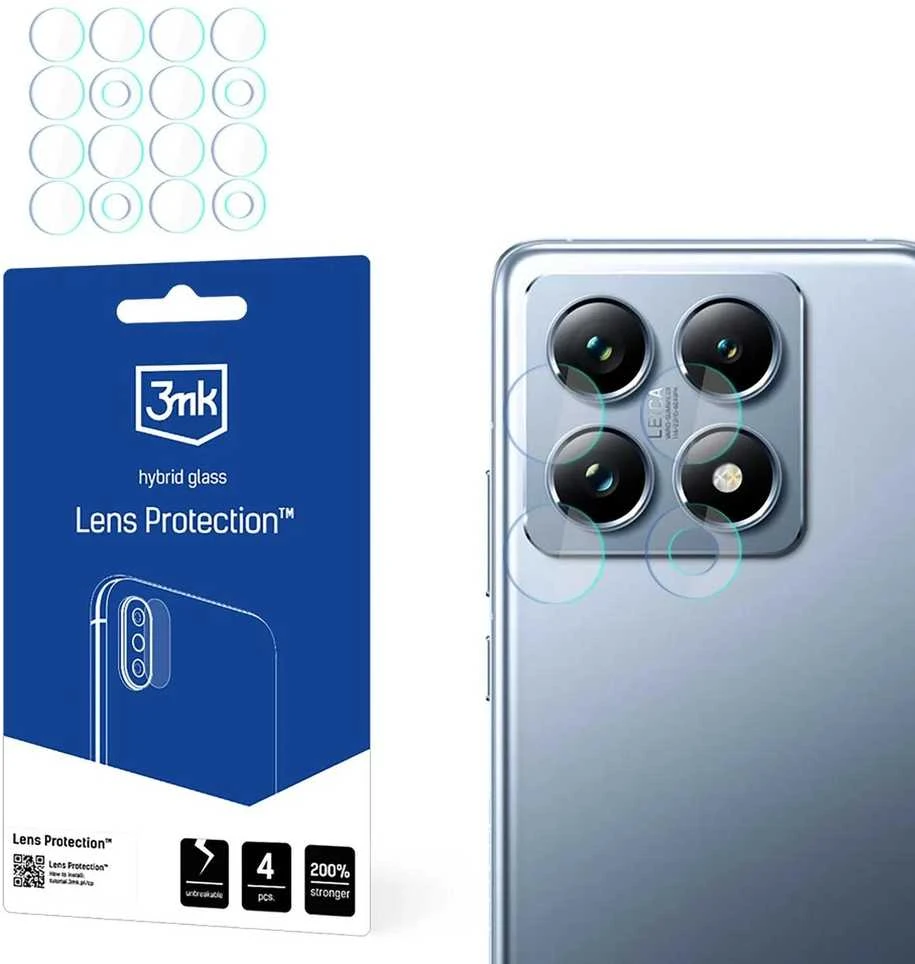 Hibridinis stiklas fotoaparato objektyvui 3mk objektyvo apsauga, skirtas Xiaomi 14T / 14T Pro