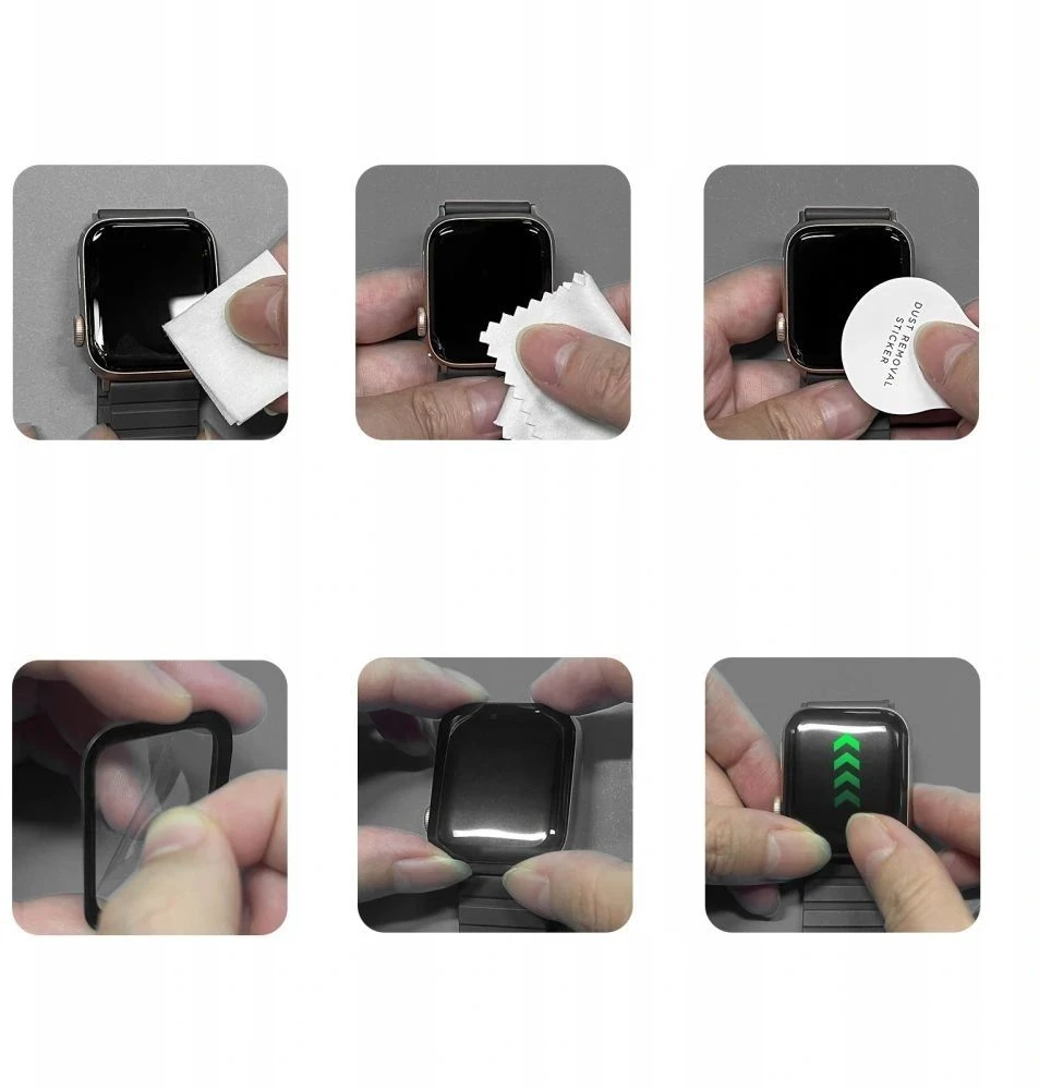 HIBRIDINIS STIKLAS Tech-Protect GLASS FLEX+ 2-PACK XIAOMI REDMI WATCH 6 Juodas