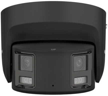 Hikvision dome DS-2CD2387G2P-LSU/SL(C) F4 (juoda, 8 MP, 30 m. LED, ColorVu, panoraminė 180°)