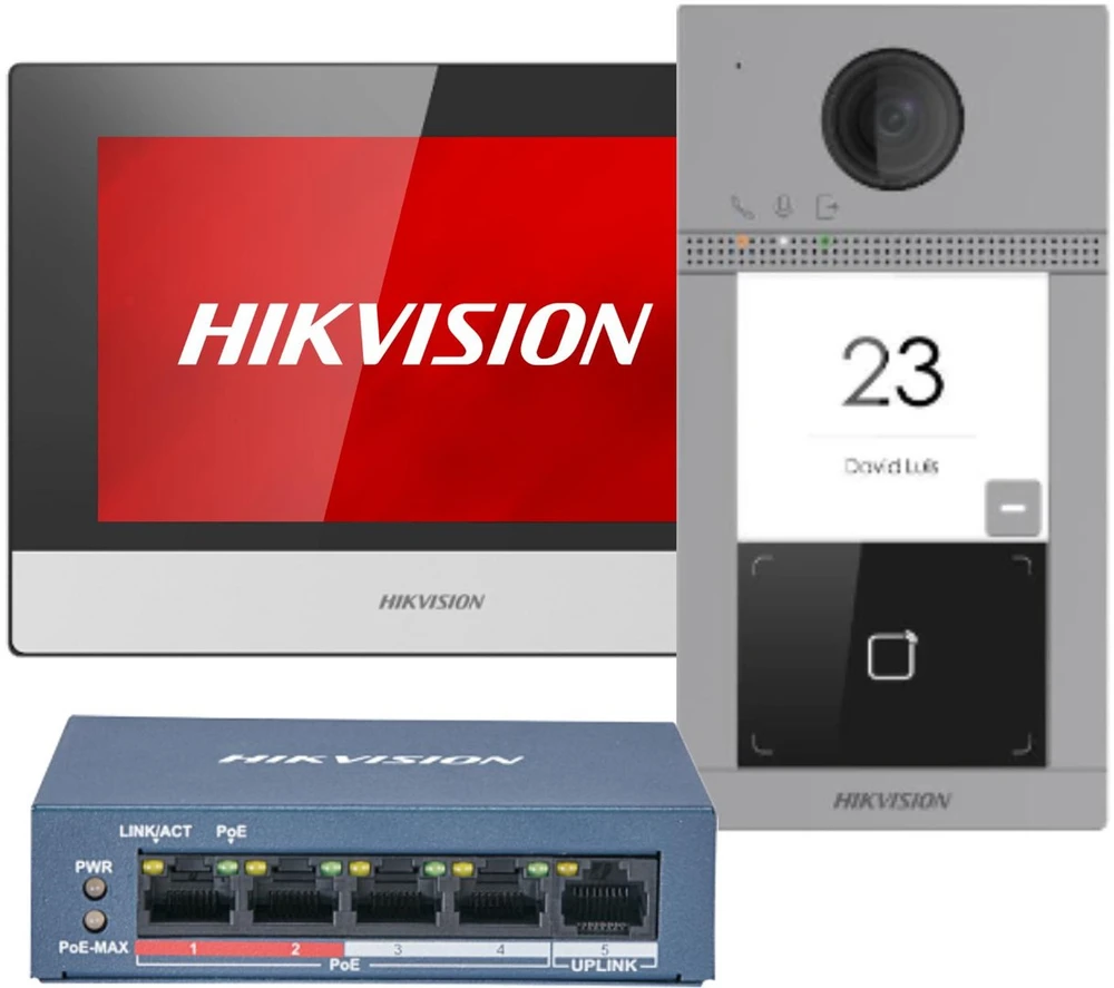 Hikvision DS-KIS604-S(C) Rinkinys wideodomofonu IP