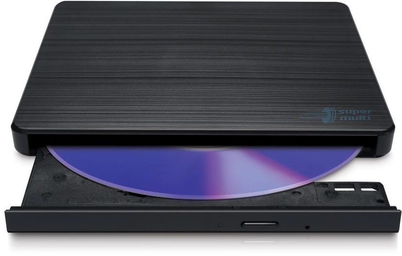 Hitachi-LG Slim Portable DVD-Writer optinių diskų įrenginys DVD±RW Juoda