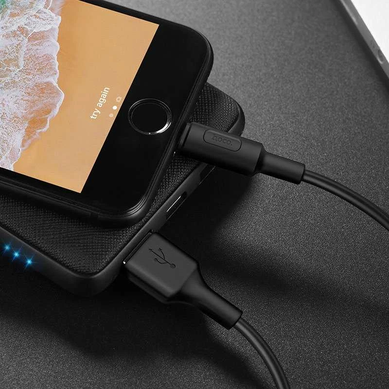 USB kabelis Hoco X25 Lightning 1.0m baltas