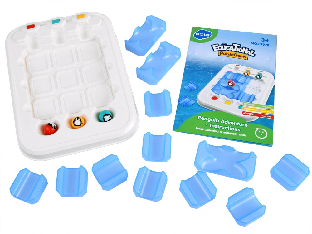 Hola Edukacinis „Penguin Adventure“ dėlionės žaidimas