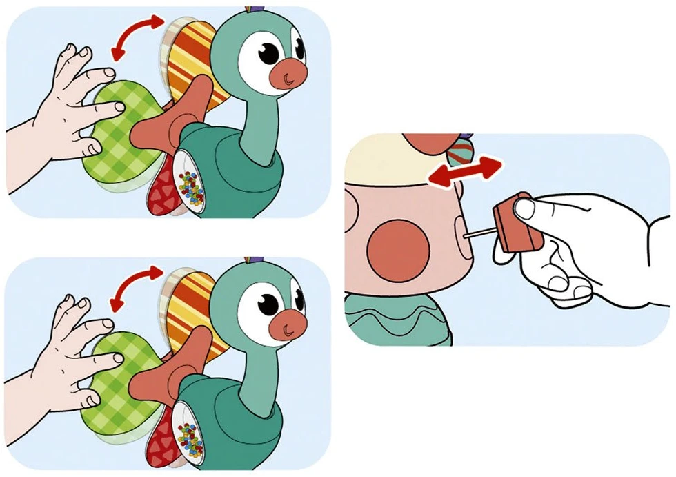 Hola Magic rattle on the suction cup PAW ZA3517