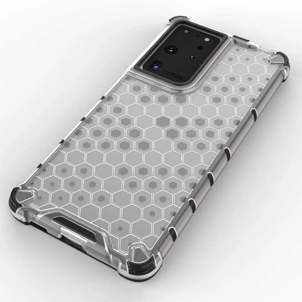 Hurtel Honeycomb dėklas skirtas Samsung Galaxy S22 Ultra, mėlynas