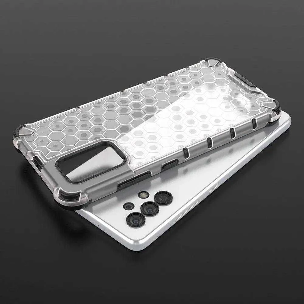 Hurtel Honeycomb dėklas skirtas Samsung Galaxy A13 5G, skaidrus
