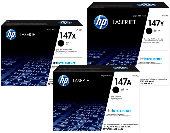 Hewlett Packard (HP) HP tonerio kasetė 147Y juoda (W1470Y)