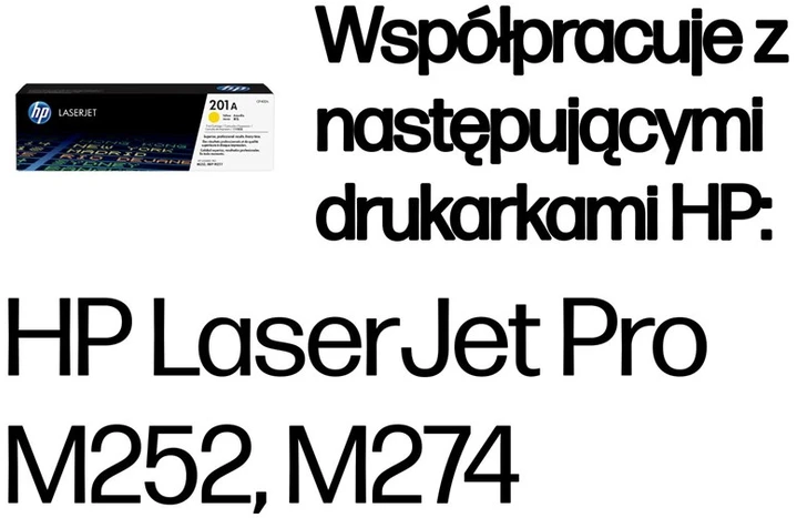 Hewlett Packard (HP) HP 201A Geltona lazerinis Toneris Cartridge, 1330 pages, for HP Color LaserJet 277, Pro M252