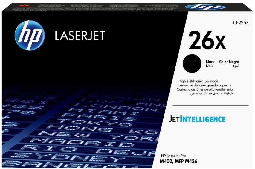 Hewlett Packard (HP) HP 26X High Capacity Juodas lazerinis Toneris Cartridge, 9000 pages, for HP LaserJet Pro M402, Pro M426
