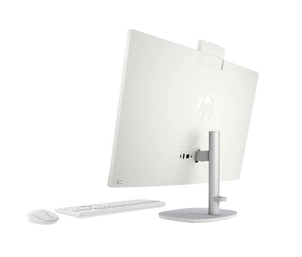 Hewlett Packard (HP) HP 27-cr0232nw AMD Ryzen™ 5 7520U 68,6 cm (27") 1920 x 1080 pikselių „viskas viename“ asmeninis kompiuteris 16 GB LPDDR5-SDRAM 512 GB SSD „Windows 11 Home“ „Wi-Fi 6“ (802.11ax) Baltas