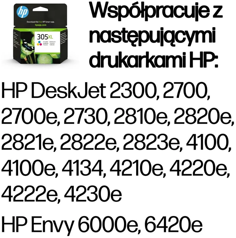 Hewlett Packard (HP) HP 305XL didelio našumo trispalvė originali rašalo kasetė