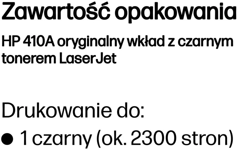 Hewlett Packard (HP) HP 410A Juodas lazerinis Toneris Cartridge, 2300 pages, for HP LaserJet Pro M452, LaserJet Pro M477