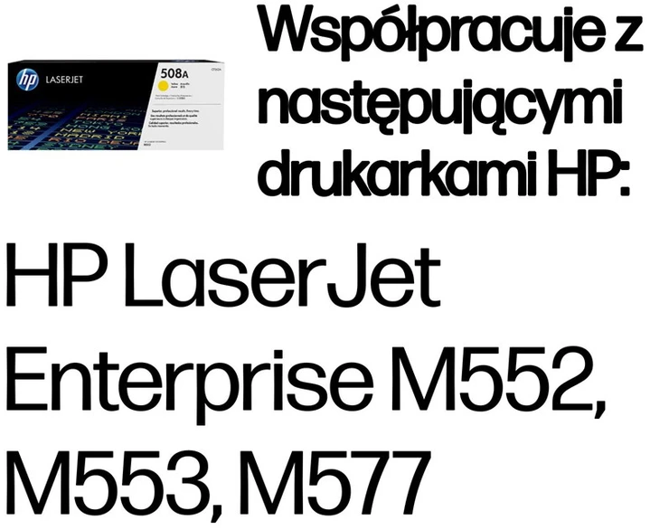 Hewlett Packard (HP) HP 508A Geltona LJ Toneris Cartridge, CF362A