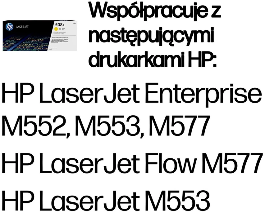 Hewlett Packard (HP) HP 508X didelio našumo Geltona LJ dažų kasetė, CF362X