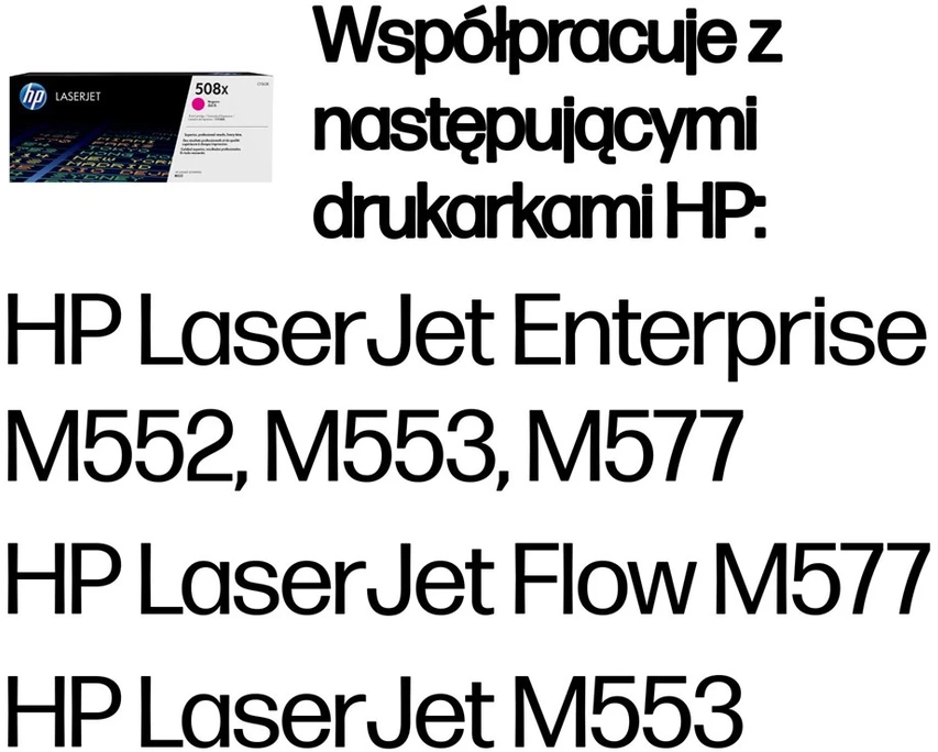 „Hewlett Packard“ (HP) „HP 508X High Yield Magenta LJ Toneris Cartridge“, CF363X