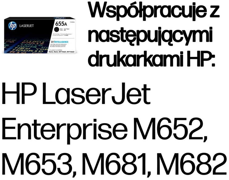 Hewlett Packard (HP) HP Nr.655A (CF450A), juoda kasetė