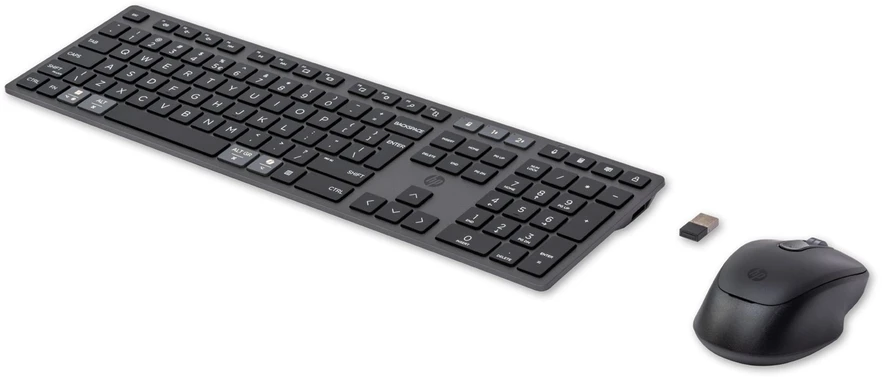 Rinkinys Klaviatūra su pele HP 720 Multi belaidė juoda-pilka