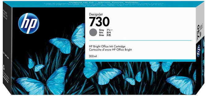 Hewlett Packard (HP) HP 730 300 ml pilkos spalvos rašalo kasetė