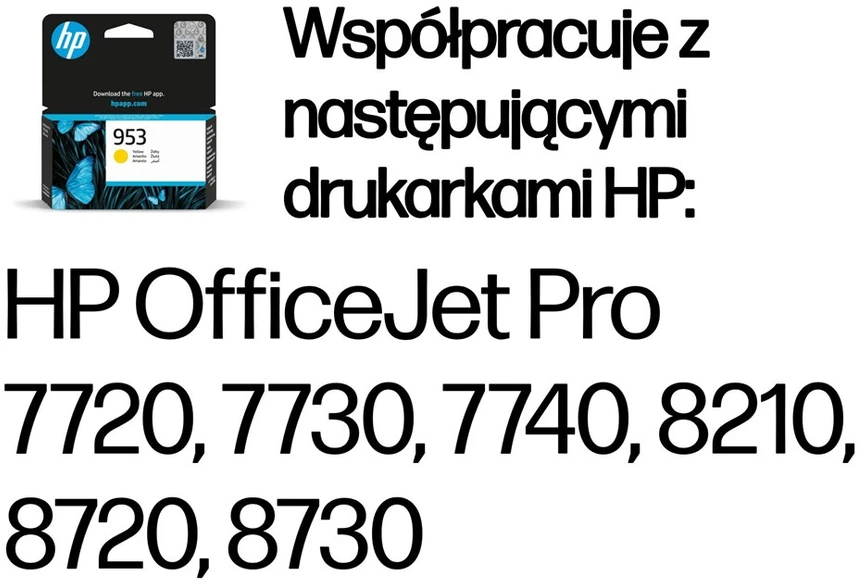 Originali Hewlett Packard (HP) HP 953 Geltona rašalo kasetė (700 puslapių)
