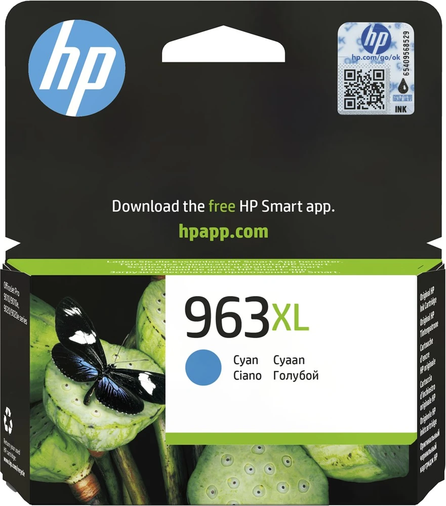 Hewlett Packard (HP) HP 963XL (3JA27AE) Rašalinė kasetė, Žydra
