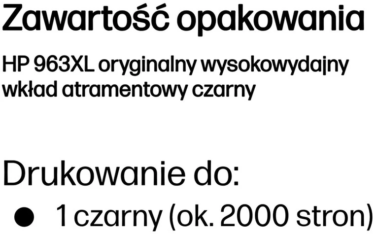 Hewlett Packard (HP) HP 963XL rašalo kasetė, juoda, didelės talpos