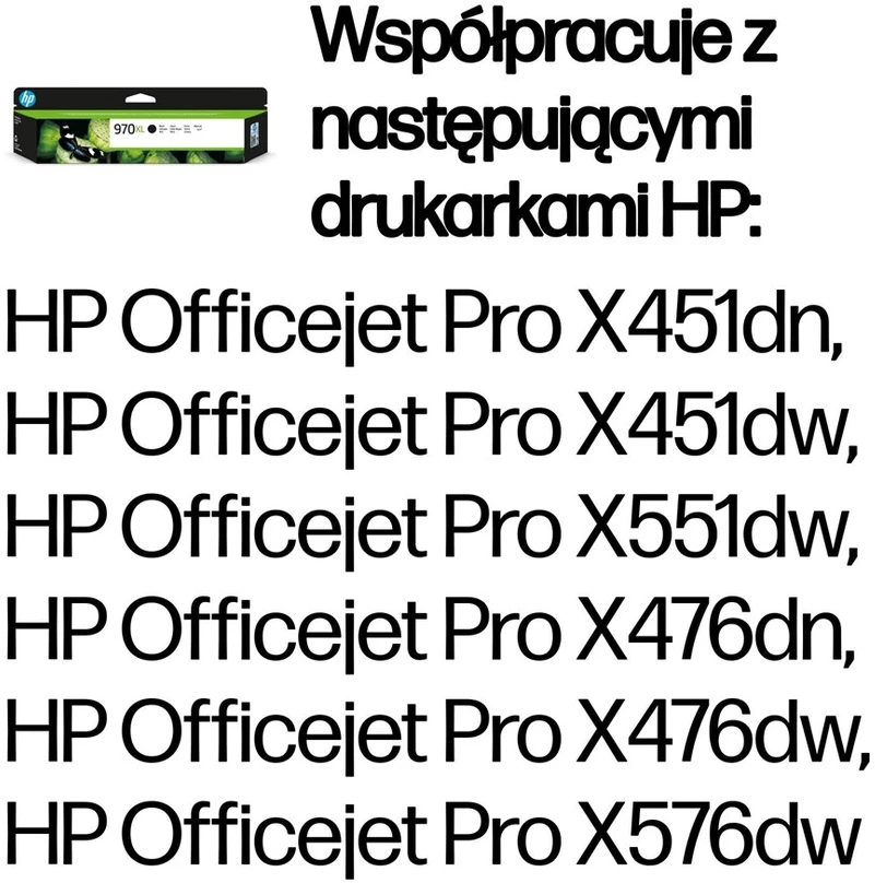 Hewlett Packard (HP) HP no.970XL Juodas Ink Cart. skirta Officejet Pro X serijai (9 200 puslapių)