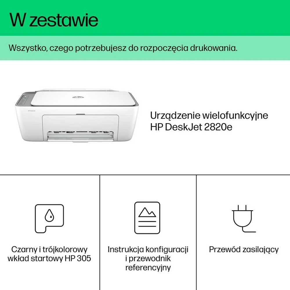 Hewlett Packard (HP) Spausdintuvas HP DeskJet 2820e (588K9B)