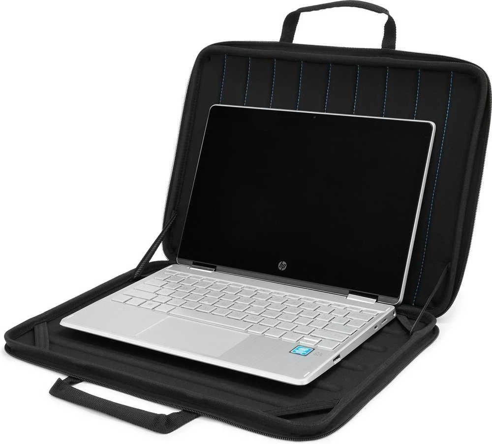 Hewlett Packard (HP) HP „Mobility Rugged“ 14 colių įstrižainės nešiojamasis kompiuteris, prie kurio galima prijungti viršutinį įkroviklį – juodas