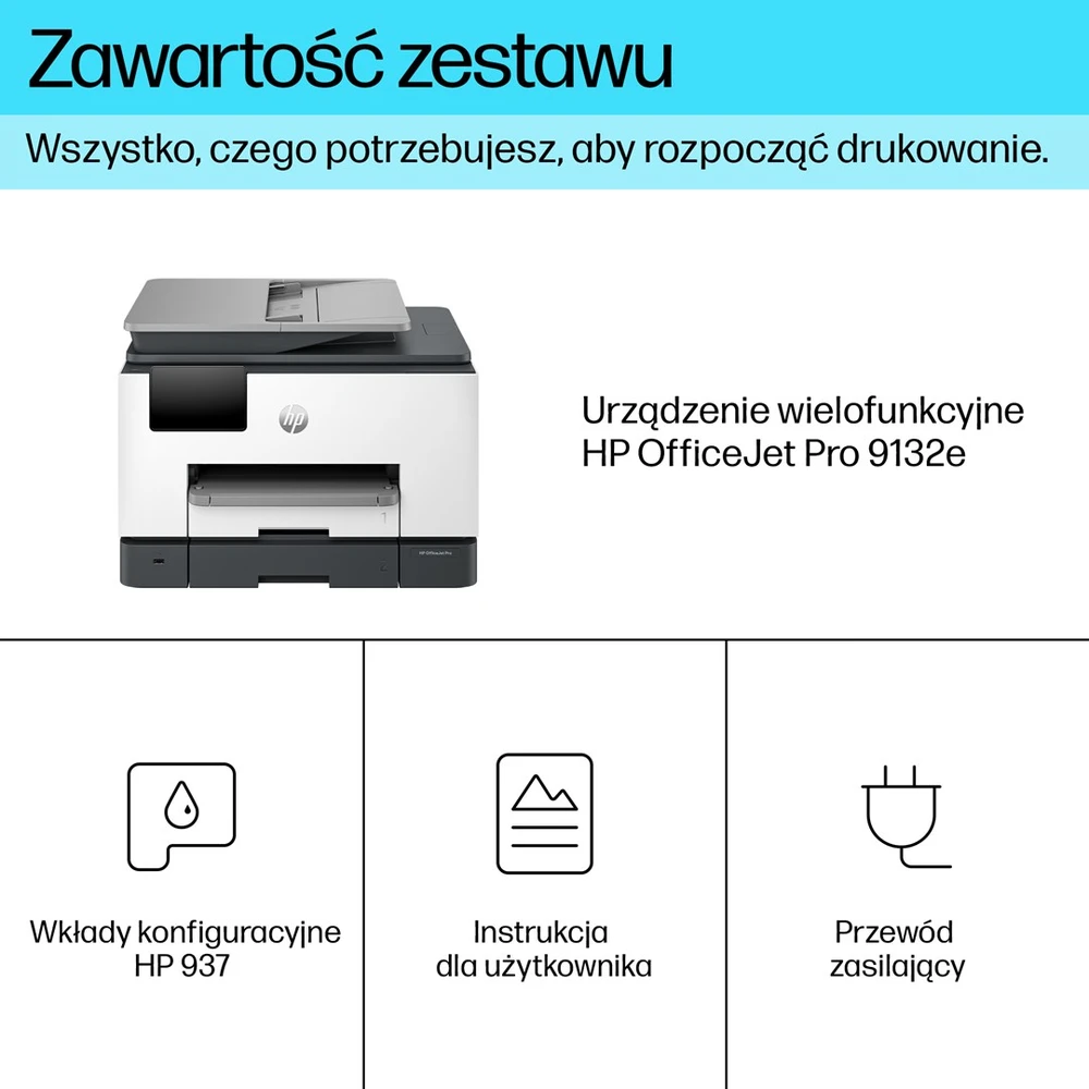Spausdintuvas Instant HP OfficeJet Pro 9132e – WiFi | Dvipusis | ADF | AirPrint | Momentinis rašalas | HP