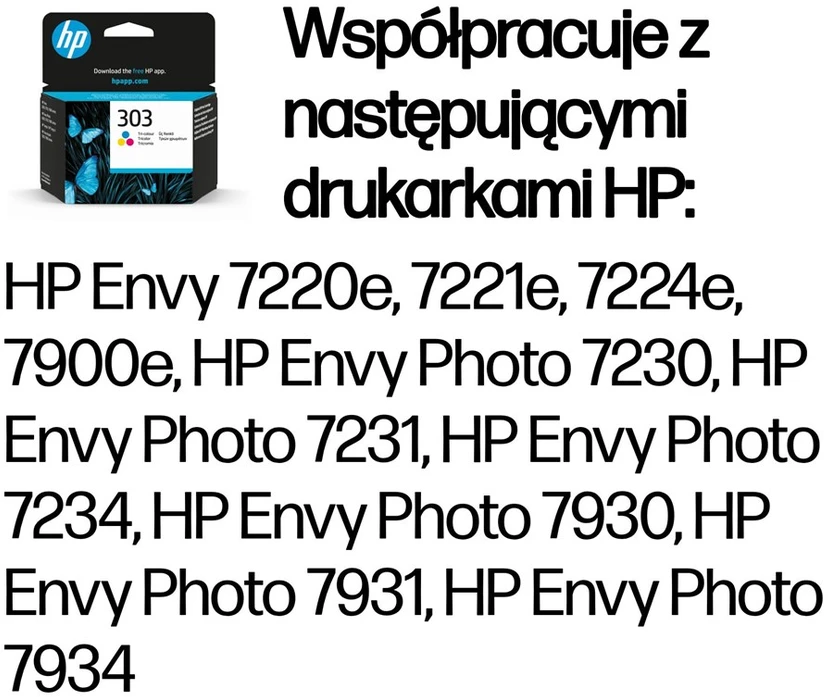 Hewlett Packard (HP) HP 303 spalva T6N01A Instant Ink