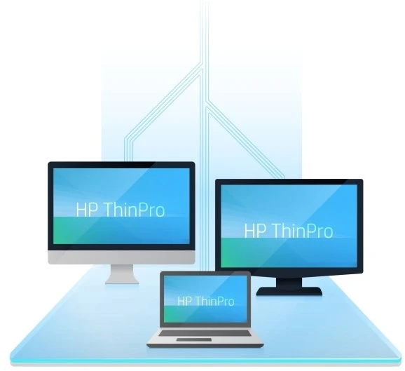 „Hewlett Packard“ (HP) „HP ThinPro“ kompiuterio keitiklis E-LTU